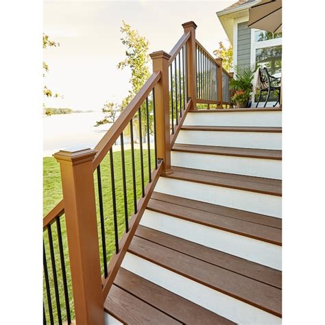 Trex Enhance 6-ft x 2.75-in x 36-in Saddle Composite Deck Stair Rail ...