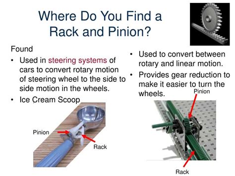 PPT - Mechanism Rack and Pinion and Universal Joint Examples PowerPoint ...