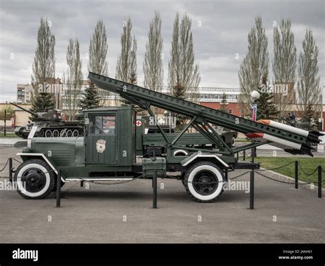 Katyusha Rocket Launcher Mounted on a BM8 truck Stock Photo: 140374585 ...