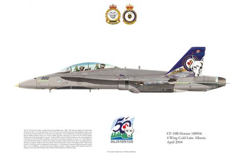 CF-18B Hornet 188906 - 50th Anniversary of 4 Wing Cold Lake 2004 ...