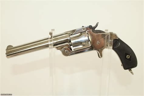 FINE NICKEL Antique SMITH & WESSON 38 S&W Revolver