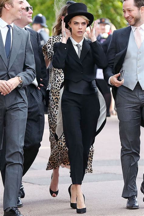 Cara Delevingne Broke the Dress Code with a Bold Royal Wedding Look ...