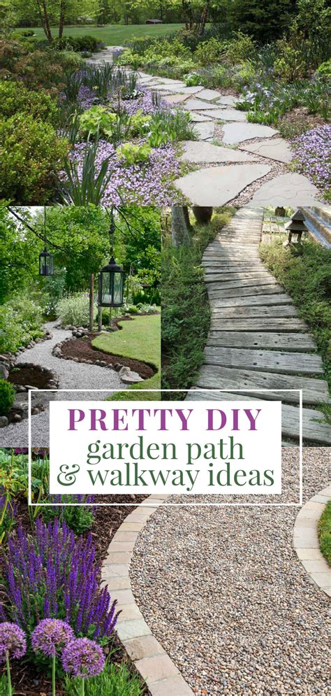 Pretty DIY Garden Path + Walkway Ideas - Fox Hollow Cottage