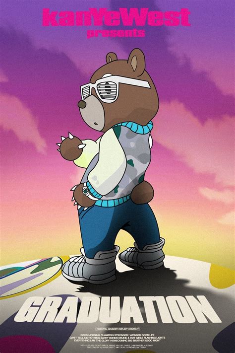 Kanye West 'Graduation Bear' Poster – Posters Plug