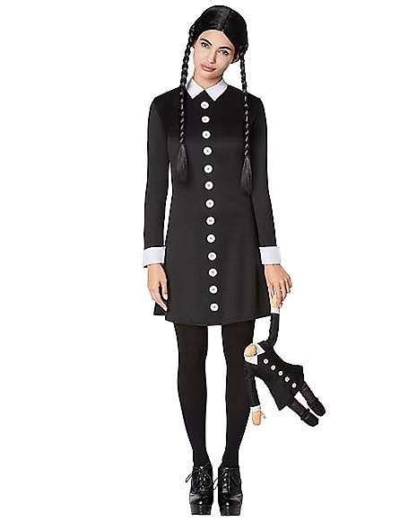 Adult Wednesday Addams Costume - The Addams Family - Spirithalloween.com