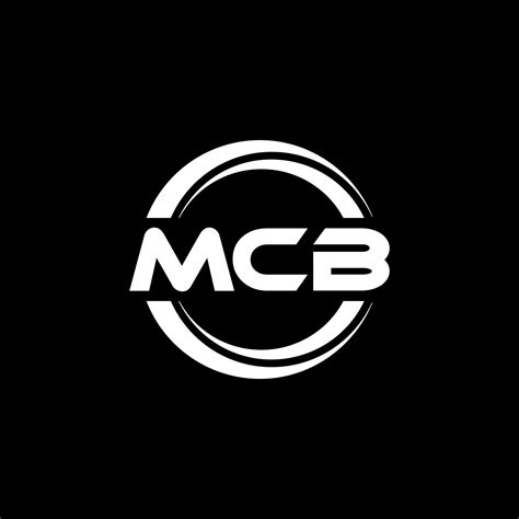 MCB letter logo design in illustration. Vector logo, calligraphy ...