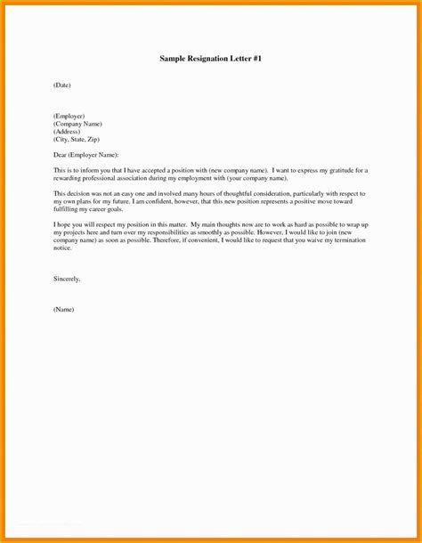 Letter Of Resignation Template Word Download - Sample Resignation Letter