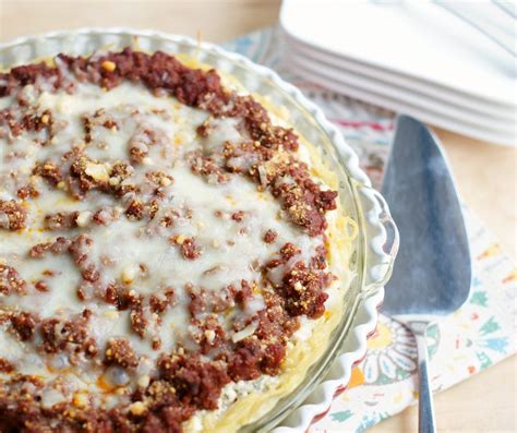 Spaghetti Pie | Recipe | Spaghetti pie, Ground beef casserole, Food