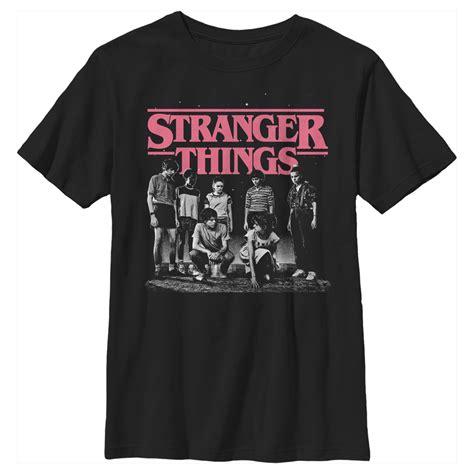 Stranger Things - Stranger Things Boys' Title Logo Faded T-Shirt ...