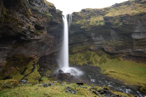 Kvernufoss, the hidden waterfall near Skogafoss, Iceland