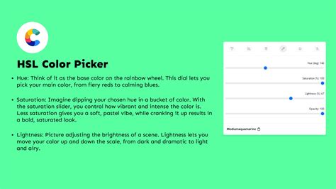 HSL Color picker - Hue, saturation, lightness: Master the essence of ...