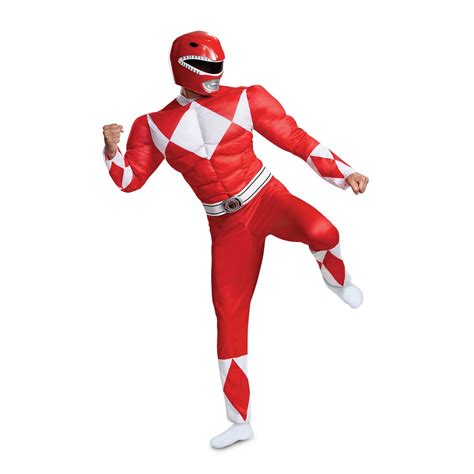 Power Rangers - Mighty Morphin Red Ranger Classic Muscle Adult ...