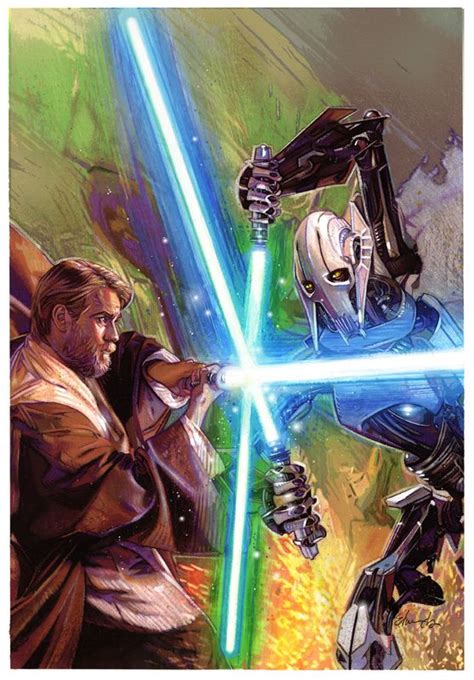 Star Wars | Obi Wan Kenobi vs. General Grievous by Tommy Lee Edwards ...