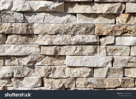 Exterior Wall Natural Stone Wall Cladding Stock Photo 1492652909 ...