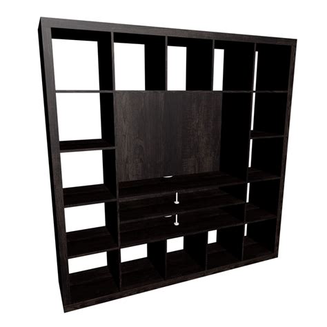 EXPEDIT TV storage unit, black-brown - Design and Decorate Your Room in 3D