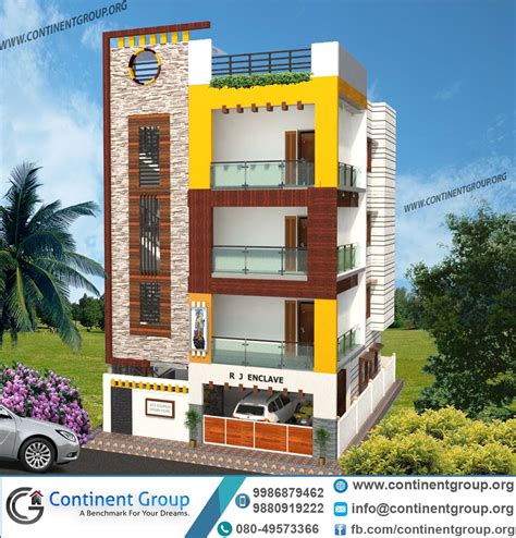 3d building elevation-3d front elevation - 3D Rendering in Bangalore