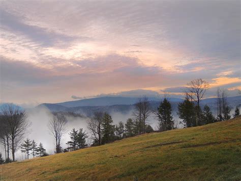 Fog over the Connecticut River Valley Photograph by Nancy Griswold ...