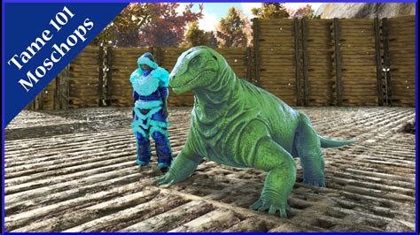 Taming 101 : Moschops Harvesting levels| Ark Survival Evolved - YouTube