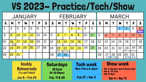 2023 Practice Schedule — McKenzie PTA