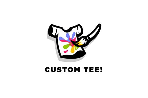 Custom Tee - Tshirt Logo | Creative Logo Templates ~ Creative Market