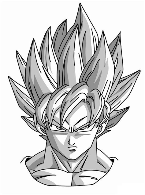 How to Draw Goku Super Saiyan from Dragonball Z - MANGAJAM.com