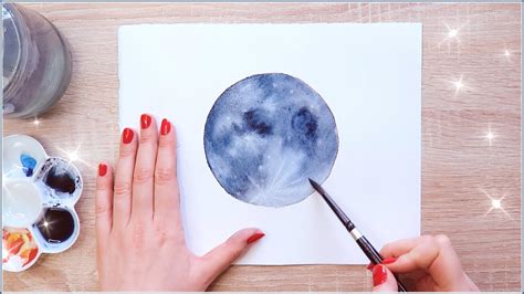 Watercolor Moon