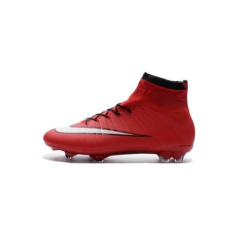 Cristiano Ronaldo Nike Mercurial Superfly 4 FG Shoes Red White Black