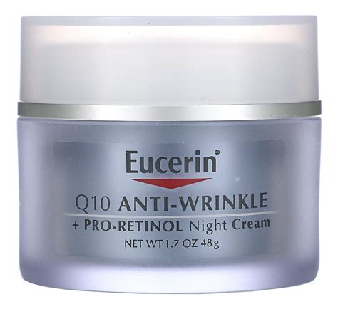 Eucerin Q10 Anti-Wrinkle + Pro Retinol Night Cream ingredients (Explained)