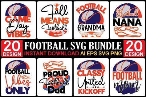 Football SVG Bundle Bundle · Creative Fabrica