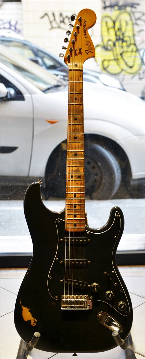 Fender Stratocaster 1979 Black Guitar For Sale Rome Vintage Guitars