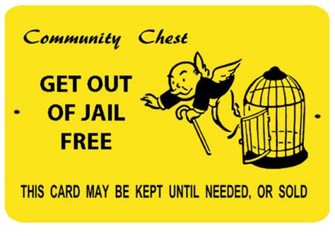 Printable Get Out Of Jail Free Card