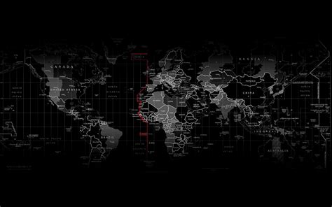 World Map Wallpapers Black - Wallpaper Cave