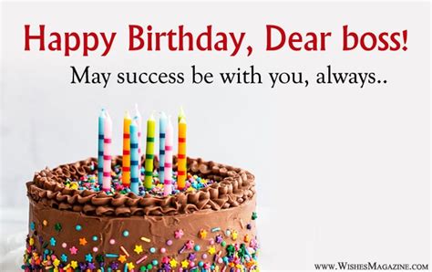 Happy Birthday Wishes Messages For Boss