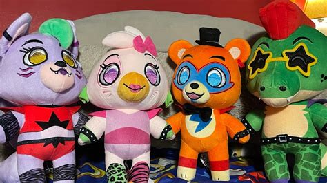 Fnaf Security Breach Youtooz Glamrock Plush Set Review Five Nights ...