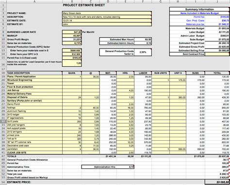 Excel template free spreadsheet project management house renovation