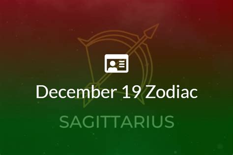 December 19 Zodiac Sign Full Horoscope And Personality