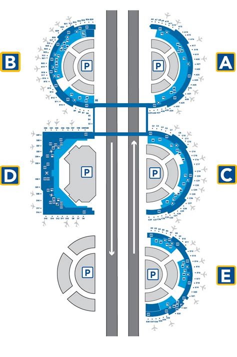 Map Of Dallas Fort Worth Airport - Blank Map Of United States