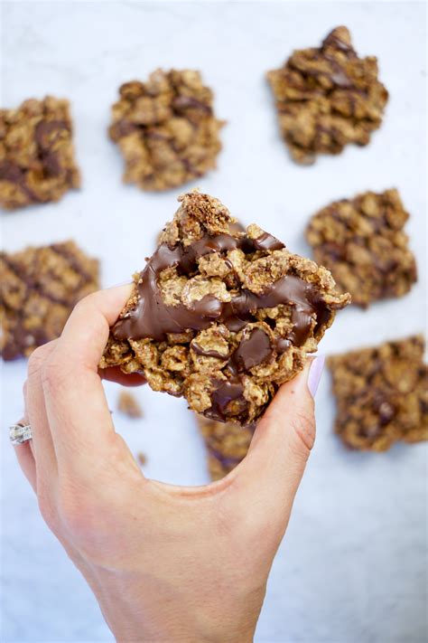 3-Ingredient Peanut Butter Chocolate Cereal Bars - Whitney E. RD