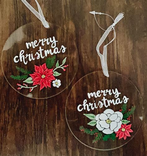 Clear Acrylic Christmas Ornament | Christmas ornaments, Christmas ...