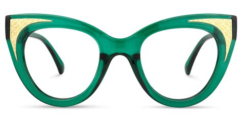 Cat Eye Dark/Green Eyeglasses | Voogueme.com | Cat eye frames ...