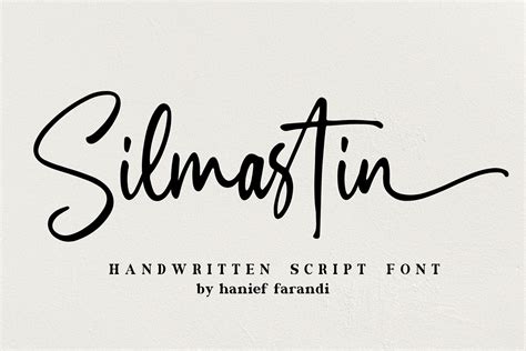 Silmastin Handwritten Script Font - Dafont Free