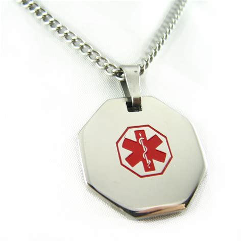 MyIDDr - Pre-Engraved DNR Stainless Steel Medical Alert ID Necklace ...