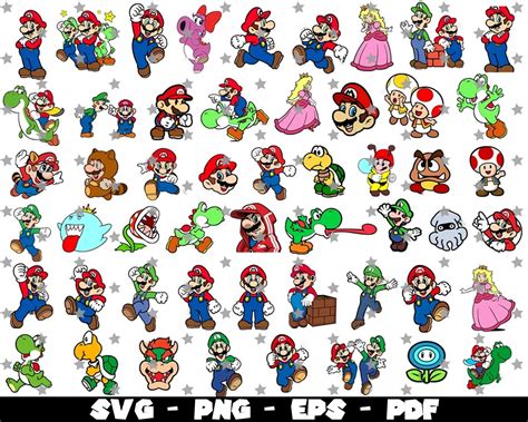 Super Mario Svg Mario Svg Mario Sticker Mario Svg File - Etsy Hong Kong