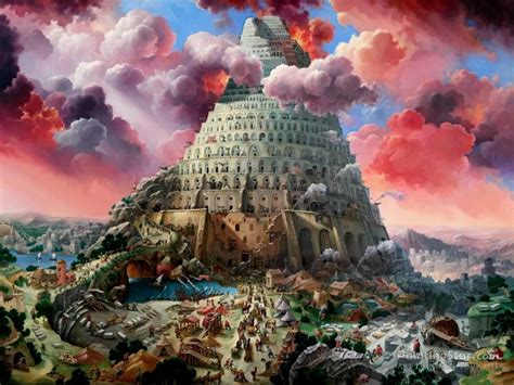 The Tower Of Babel Artwork By Alexander Mikhalchyk Oil Painting & Art ...