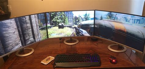 Creating a three-monitor gaming station with the ASUS VZ27VQ curved ...