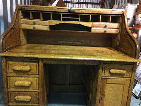 ANTIQUE OAK DESK - Etsy