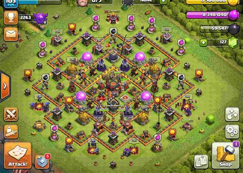 New beast th10 hybrid trophy defense base 2020 town hall 10 trophy base ...