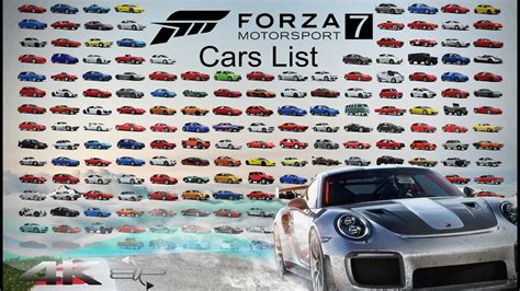 Forza Car List - How Car Specs