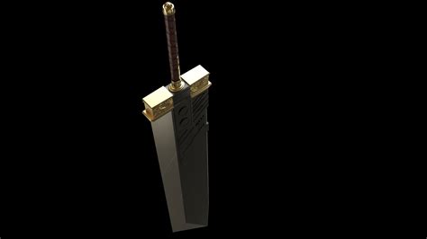 Buster Sword Final Fantasy VII Zack Fair 3D Model $6 - .obj .fbx .ma ...