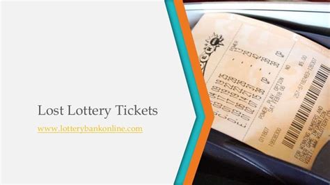 Lost lottery tickets